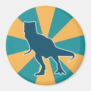 Angry T-rex dinosauruskleurige cartoon Magneet
