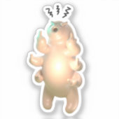 Angry tardigrade sticker (Voorkant)