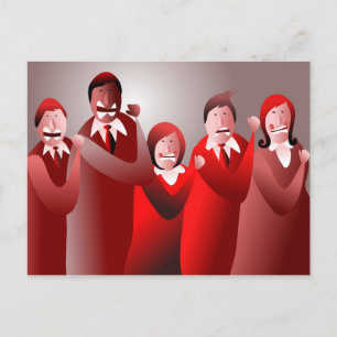 Angry Team Briefkaart