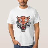 Angry tiger Classic T-shirt (Voorkant)