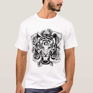 Angry Tiger Head T-shirt