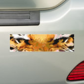 Angry Tiger - Ogen van Tijger Bumpersticker (Op auto)