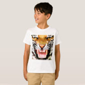 Angry Tiger - Ogen van Tijger T-shirt (Voorkant volledig)