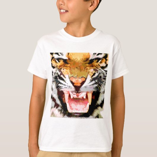 Angry Tiger - Ogen van Tijger T-shirt (Voorkant)