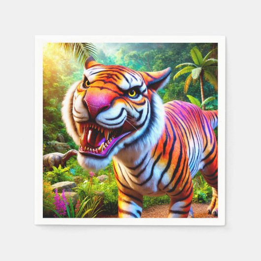 Angry Tiger Servet (Voorkant)