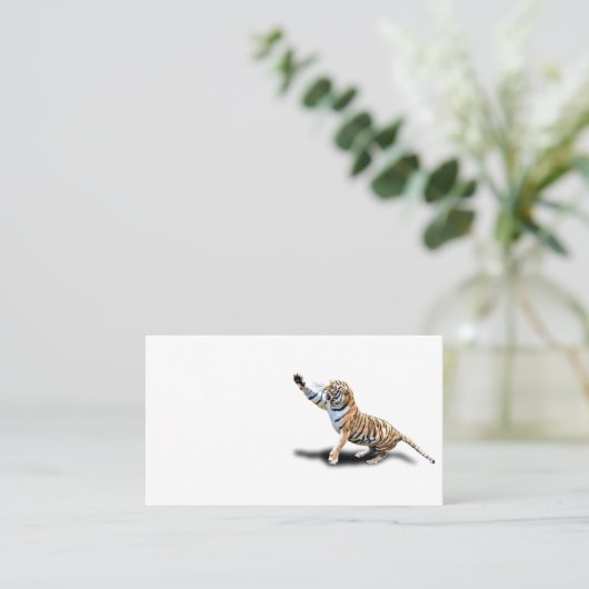 ANGRY TIGER VISITEKAARTJE (Staand voorkant)