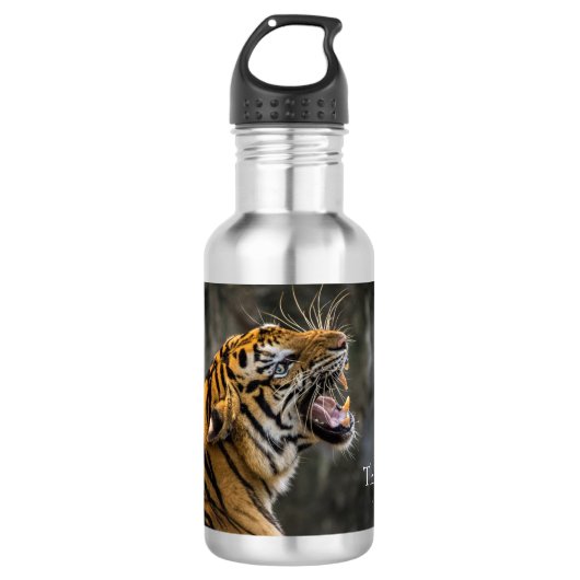 Angry Tiger Water Bottle Waterfles (Voorkant)