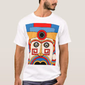 Angry Tiki Mask Art T-shirt (Voorkant)