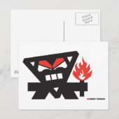 Angry Tikiman Briefkaart (Voorkant / Achterkant)