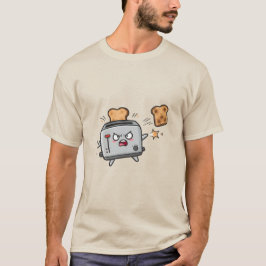 Angry Toaster and Flying Bread T-shirt
