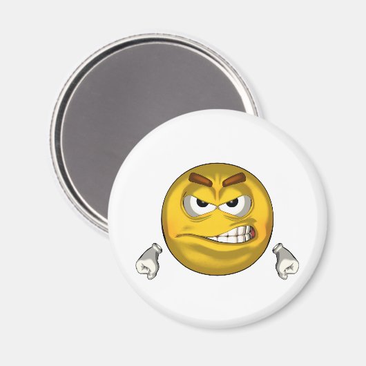 Angry - Toon Magneet (Voorkant / Achterkant)