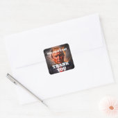 Angry Trump bedankt Vierkante Sticker (Envelop)