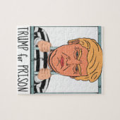 Angry Trump voor de gevangenis Legpuzzel (Horizontaal)