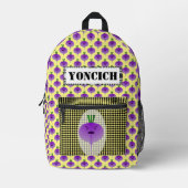 Angry Turnip van Kenneth Yoncich Bedrukte Rugzak (Voorkant)