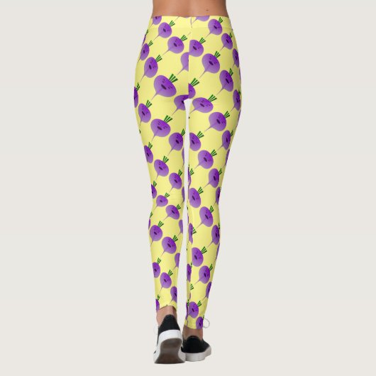 Angry Turnip van Kenneth Yoncich Leggings (Achterkant)