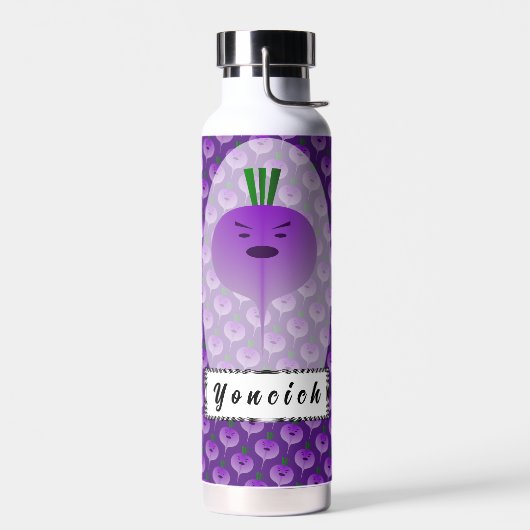 Angry Turnip van Kenneth Yoncich Waterfles (Links)