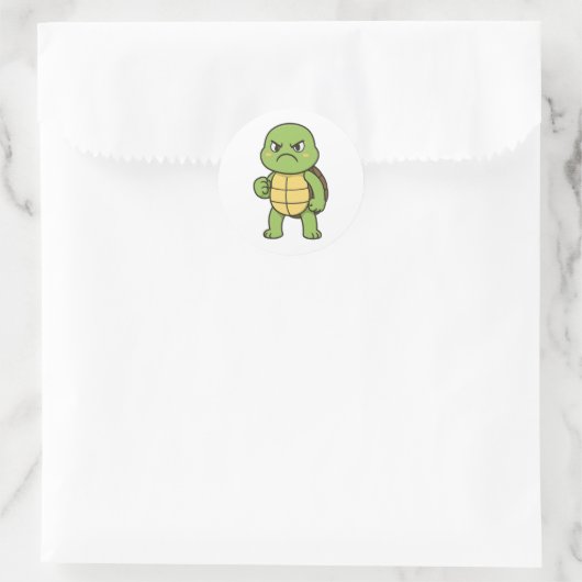 Angry Turtle Sticker (Tas)