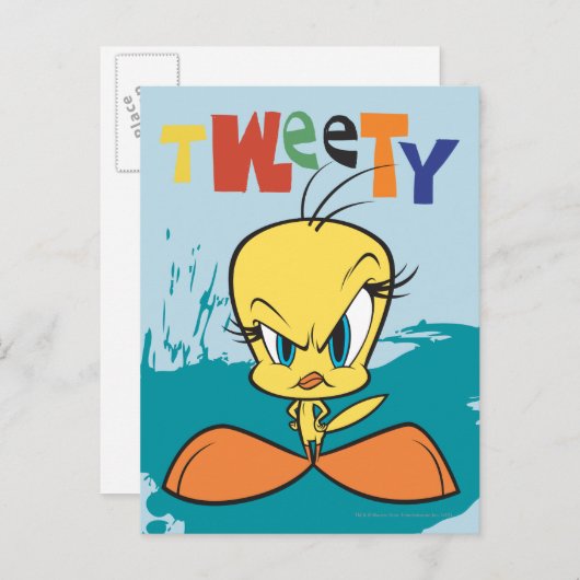 Angry Tweety Briefkaart (Voorkant / Achterkant)