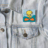 Angry TWEETY™ Vierkante Button 5,1 Cm (In situ)
