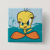 Angry TWEETY™ Vierkante Button 5,1 Cm (Voorkant)
