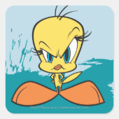 Angry TWEETY™ Vierkante Sticker (Voorkant)