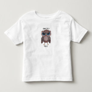 Angry Uil Painting door Silver Leaf Kinder Shirts