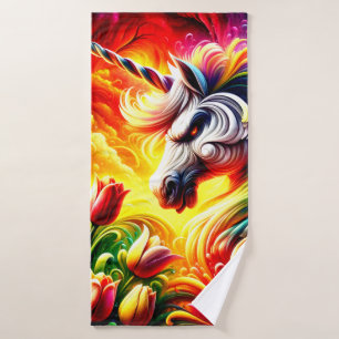 Angry Unicorn Badhanddoek