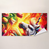 Angry Unicorn Badhanddoek (Badhanddoek)