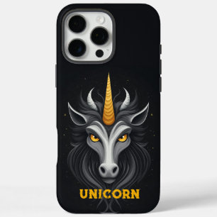Angry Unicorn Black iPhone 16 Pro Max Hoesje