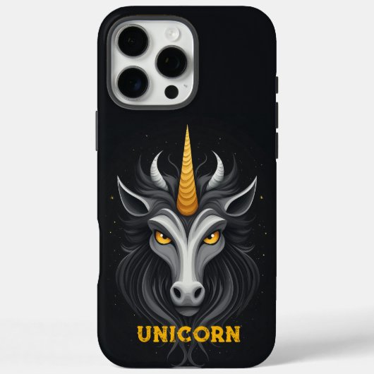 Angry Unicorn Black Case-Mate iPhone Case (Achterkant)