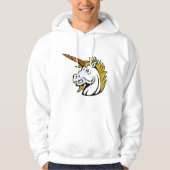 Angry Unicorn Mannen Hoodie (Voorkant)
