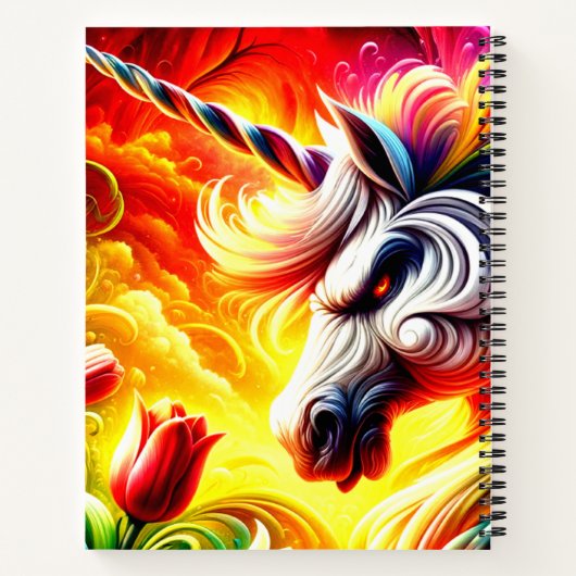 Angry Unicorn Notitieboek (Achterkant)
