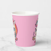 Angry Unicorn Paper Cup Papieren Bekers (Links)