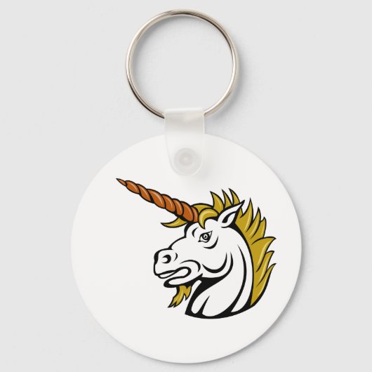 Angry Unicorn Sleutelhanger (Voorkant)