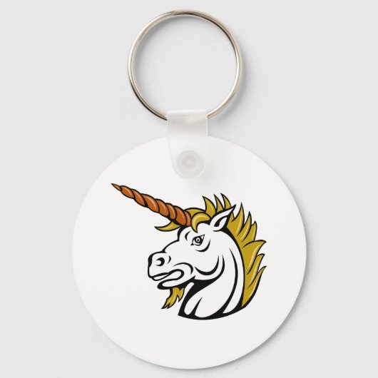 Angry Unicorn Sleutelhanger (Achterkant)
