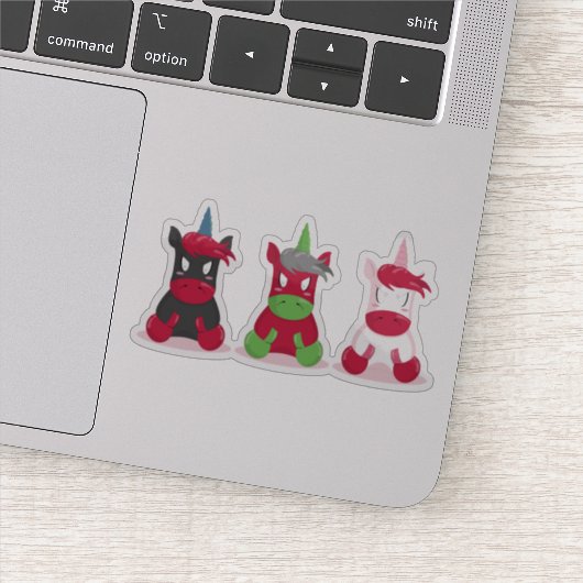 Angry Unicorns Sticker (Detail)