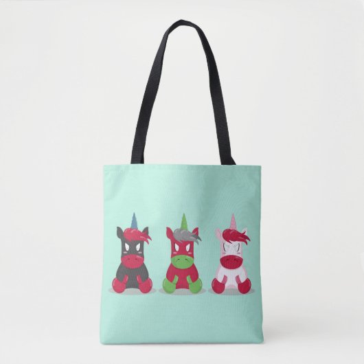 Angry Unicorns Tote Bag (Voorkant)