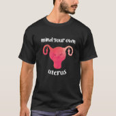 Angry Uterus Pro Choice Women's Rights Stop B T-shirt (Voorkant)