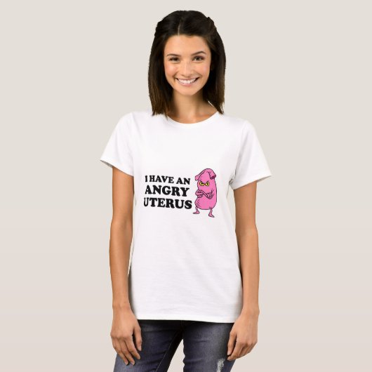 ANGRY UTERUS T-SHIRT (Voorkant volledig)
