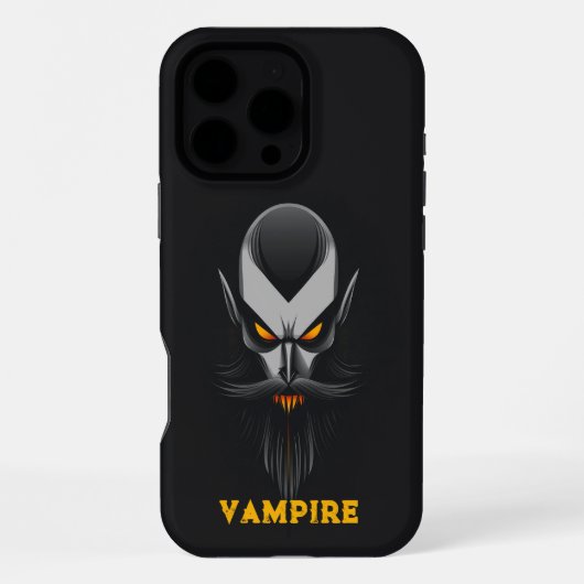 Angry Vampire Black iPhone Hoesje (Achterkant)