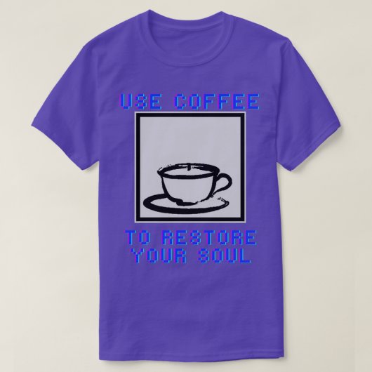 Angry Video Game Nerd AVGN Gebruik koffie om y te T-shirt (Design voorkant)