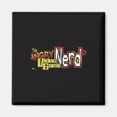 Angry Video Game Nerd Logo Premium Magneet (Voorkant)