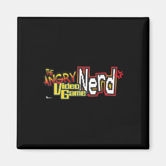 Angry Video Game Nerd Logo Premium Magneet (Voorkant)