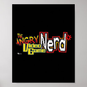 Angry Video Game Nerd Logo Premium Poster