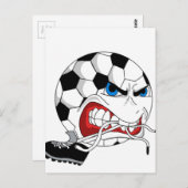 Angry Voetbal Briefkaart (Voorkant / Achterkant)