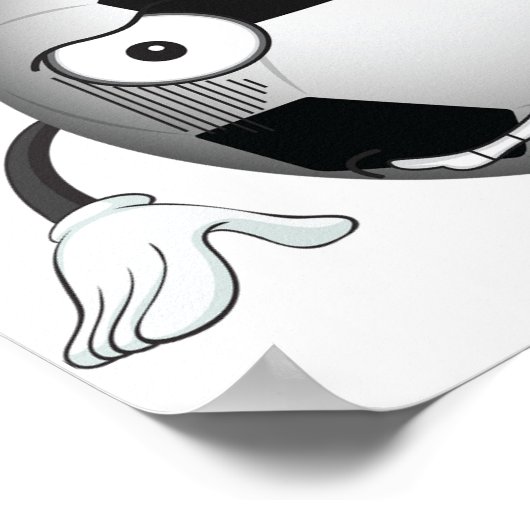 Angry Voetbal Poster (Hoek)