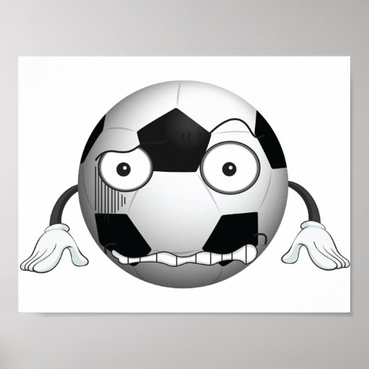 Angry Voetbal Poster (Voorkant)