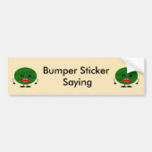 Angry Watermelon door Kenneth Yoncich Bumpersticker (Voorkant)