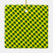 Angry Watermelon door Kenneth Yoncich Keramisch Ornament (Achterkant)