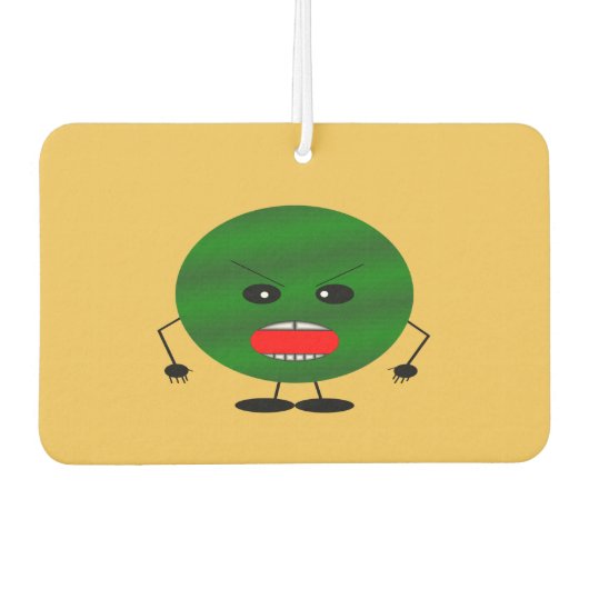 Angry Watermelon door Kenneth Yoncich Luchtverfrisser (Voorkant)